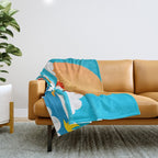 Birds Flying High In The Sky Throw Blanket Gallery Image 1