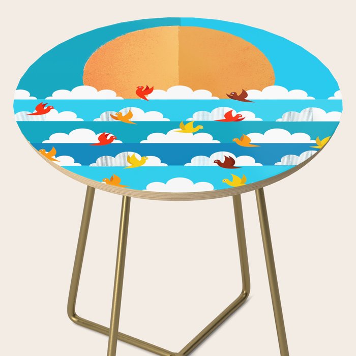Birds Flying High In The Sky Side Table Gallery Image 2