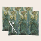 Alphonse Mucha "The Moon and the Stars Series: The Moon" Placemat Gallery Image 1