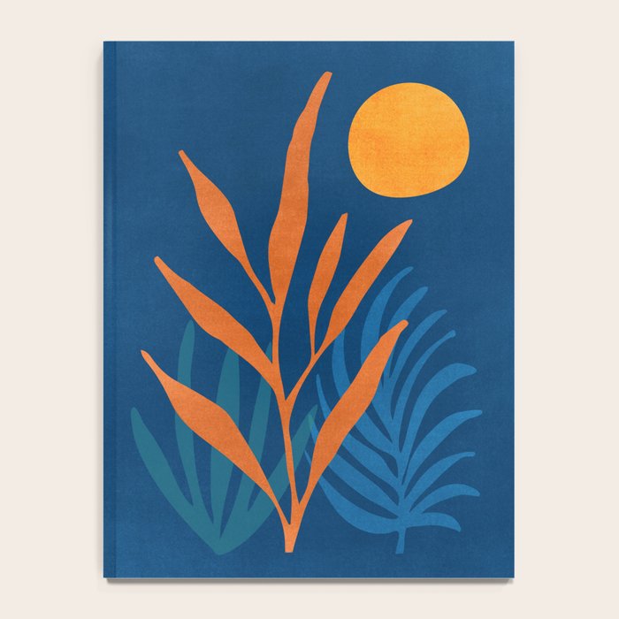 Super Moon Landscape in Blue and Orange Notebook Gallery Image 4