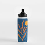 Super Moon Landscape in Blue and Orange Water Bottle Gallery Image 2