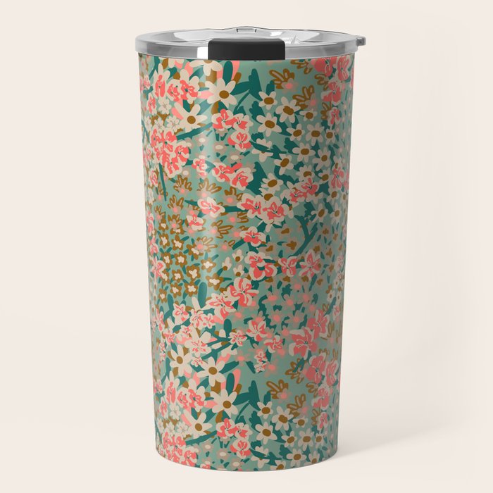 BENGAL KUMA FLORAL Travel Mug Gallery Image 1