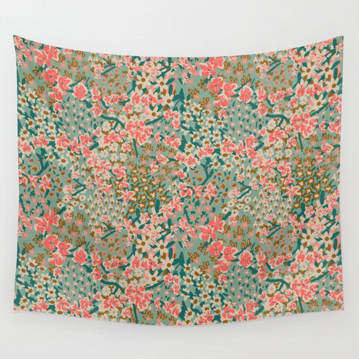 BENGAL KUMA FLORAL Wall Tapestry Gallery Image 4