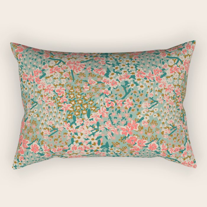 BENGAL KUMA FLORAL Rectangular Pillow Gallery Image 1