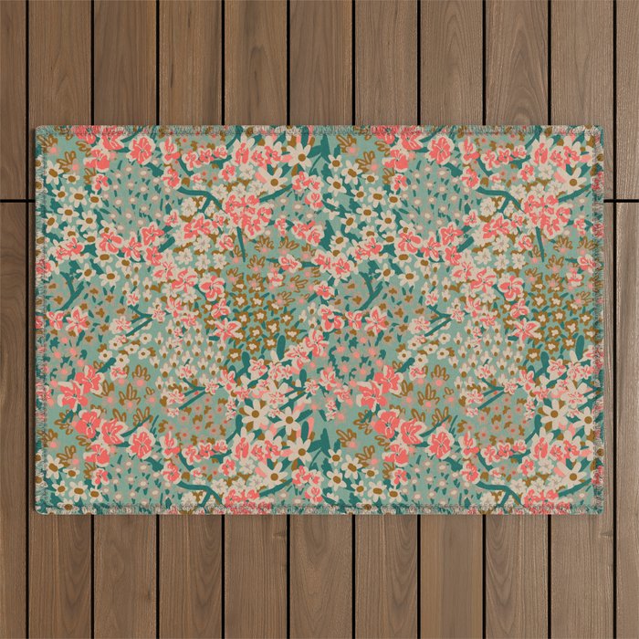 BENGAL KUMA FLORAL Outdoor Rug Gallery Image 1