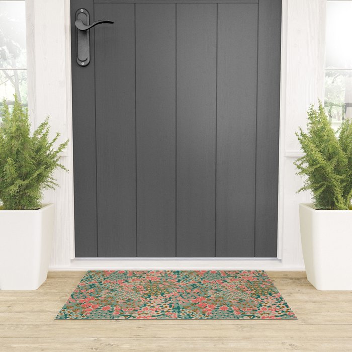 BENGAL KUMA FLORAL Welcome Mat Gallery Image 3