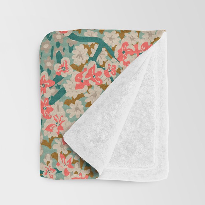 BENGAL KUMA FLORAL Throw Blanket Gallery Image 3