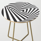 Black And  White Pop Art Optical Illusion Side Table Gallery Image 2