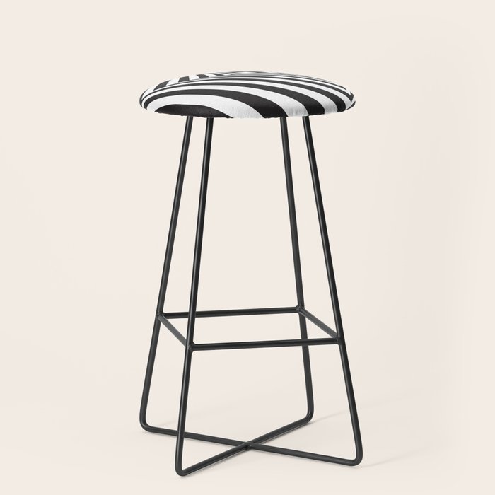 Black And  White Pop Art Optical Illusion Stool Gallery Image 1