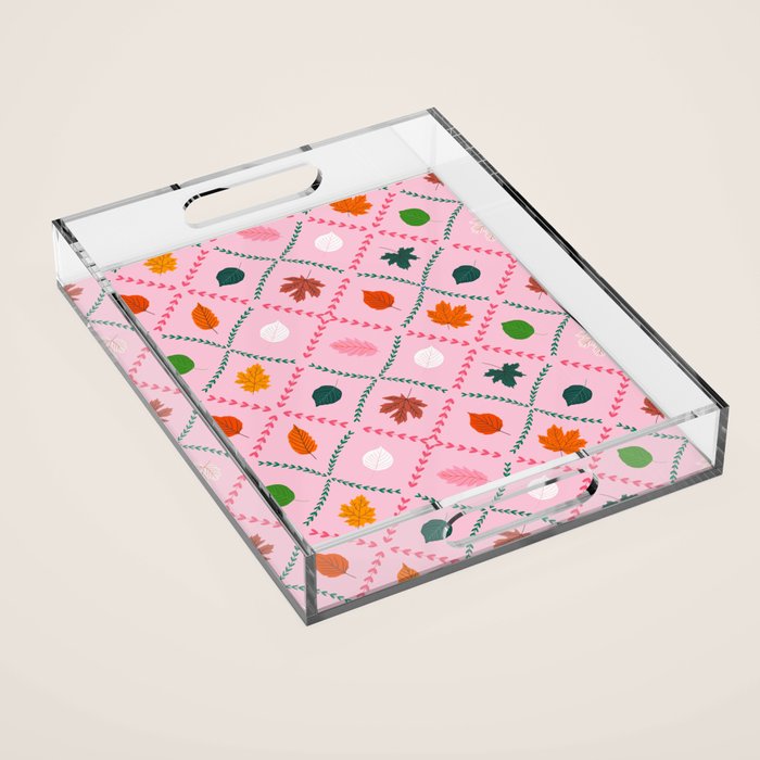 Autumn leaf color Acrylic Tray Gallery Image 1