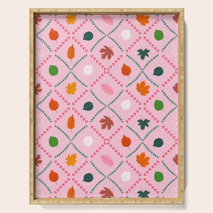 Autumn leaf color Serving Tray Gallery Image 1