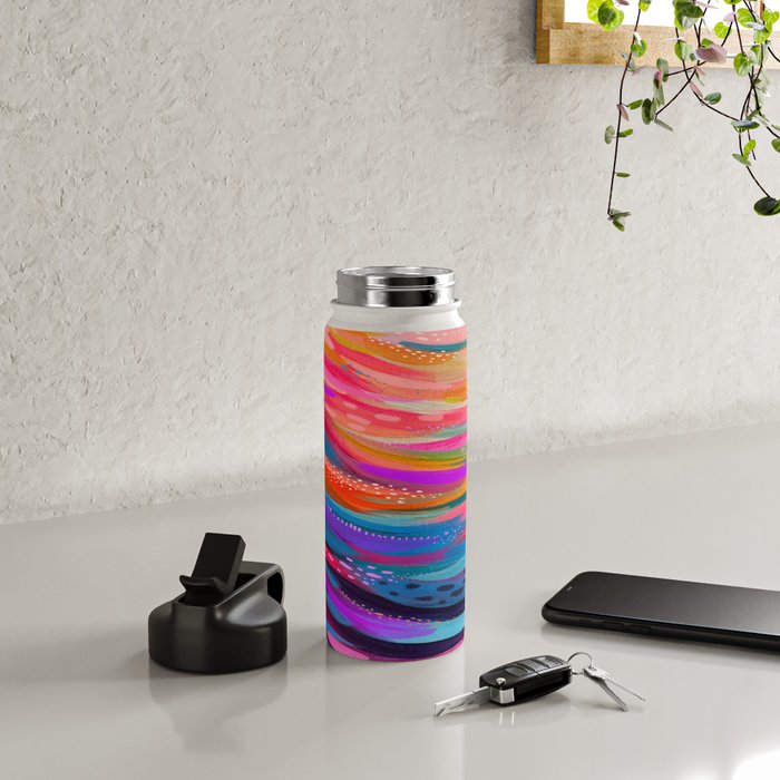 EttaVee Brushstroke no.126 Water Bottle Gallery Image 4