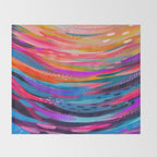 EttaVee Brushstroke no.126 Throw Blanket Gallery Image 2