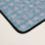 Cross Check Seaside Blue x Cream x Lavender Desk Mat Gallery Image 4