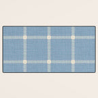 Cross Check Seaside Blue x Cream x Lavender Desk Mat Gallery Image 3