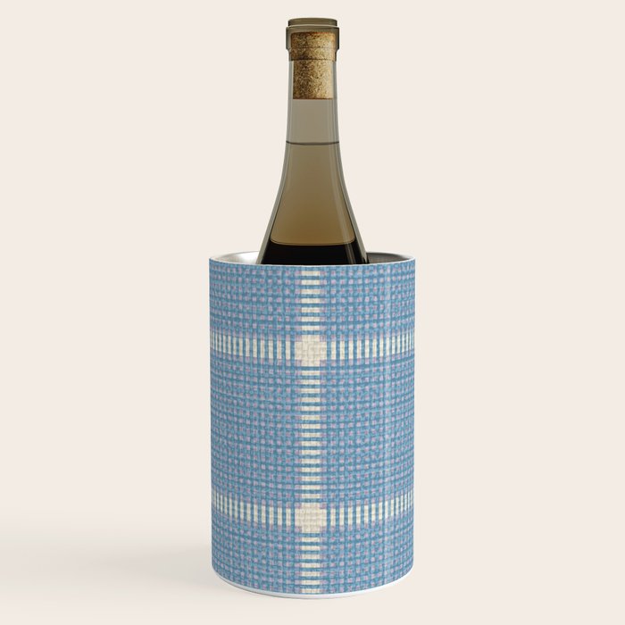 Cross Check Seaside Blue x Cream x Lavender Wine Chiller Gallery Image 1