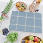 Cross Check Seaside Blue x Cream x Lavender Cutting Board Gallery Image 2