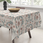 English Cottage Dusty Pink Posy Tablecloth Gallery Image 3