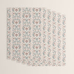 English Cottage Dusty Pink Posy Wrapping Paper Gallery Image 3