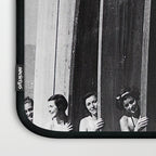 Surfers, Vintage Black and White Art Laptop Sleeve Gallery Image 3