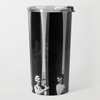 Surfers, Vintage Black and White Art Travel Mug Gallery Image 2