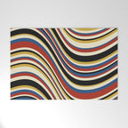 Wavy Stripes IX - Bauhaus Palette Welcome Mat Gallery Image 1