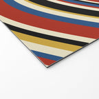 Wavy Stripes IX - Bauhaus Palette Welcome Mat Gallery Image 2