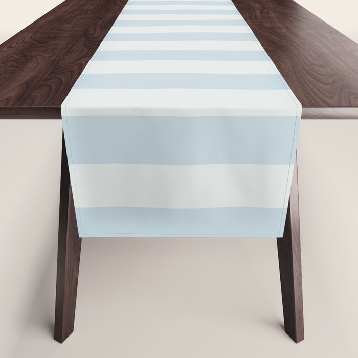 Light Blue Stripes Table Runner Gallery Image 1