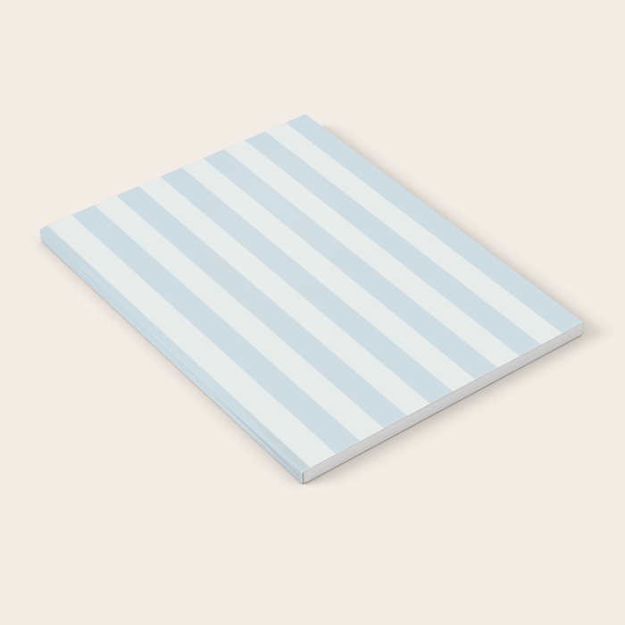 Light Blue Stripes Notebook Gallery Image 1