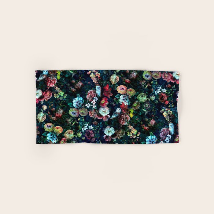 Night Garden Owls Bath Towel Gallery Image 1