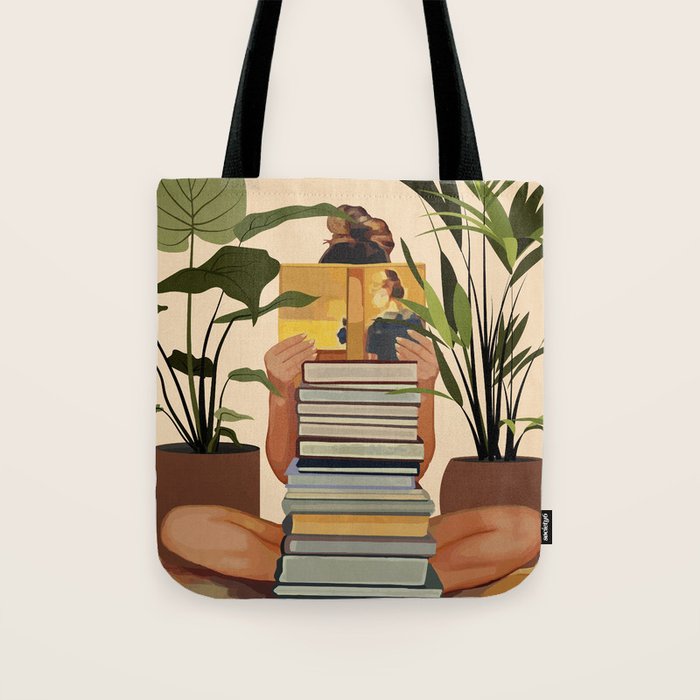 Book Lover Tote Bag Gallery Image 1