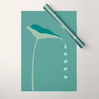 Cat and Plant 54 Wrapping Paper Gallery Image 1