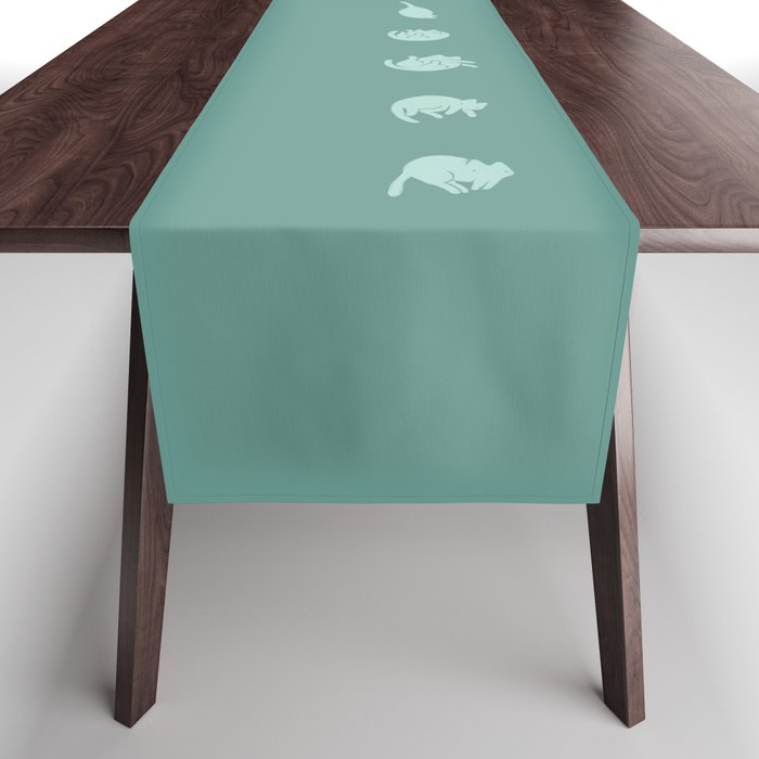 Cat and Plant 54 Table Runner Gallery Image 1