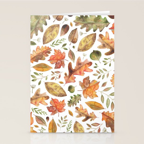 Autumn/Fall Leaves Stationery Card Gallery Image 2