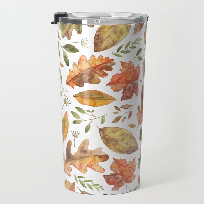 Autumn/Fall Leaves Travel Mug Gallery Image 3