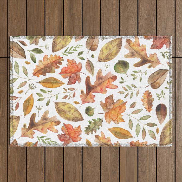 Autumn/Fall Leaves Outdoor Rug Gallery Image 1