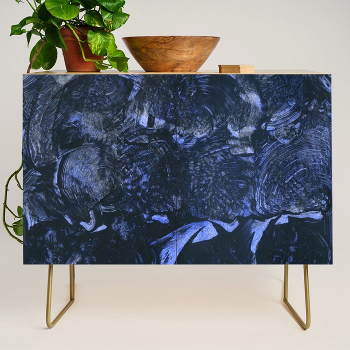Water - Abstract Watercolor and Ink Credenza Gallery Image 1