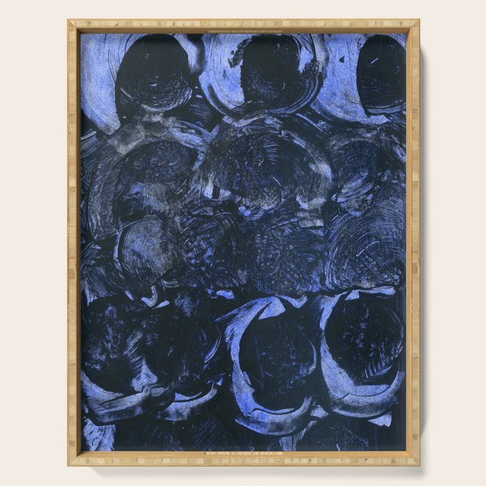 Water - Abstract Watercolor and Ink Serving Tray Gallery Image 1