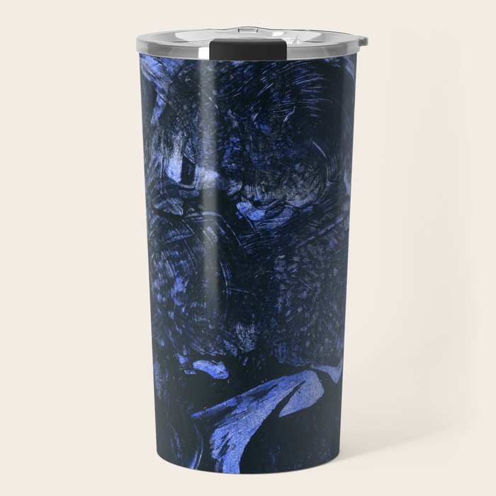 Water - Abstract Watercolor and Ink Travel Mug Gallery Image 1