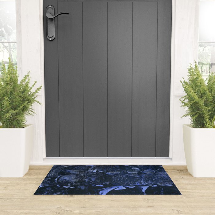 Water - Abstract Watercolor and Ink Welcome Mat Gallery Image 3