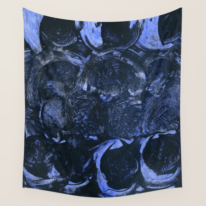Water - Abstract Watercolor and Ink Wall Tapestry Gallery Image 1