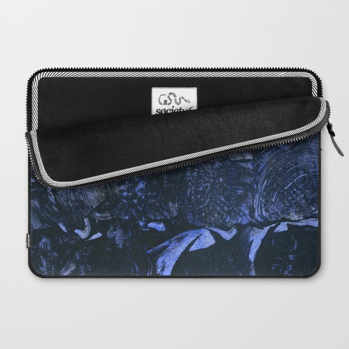 Water - Abstract Watercolor and Ink Laptop Sleeve Gallery Image 2