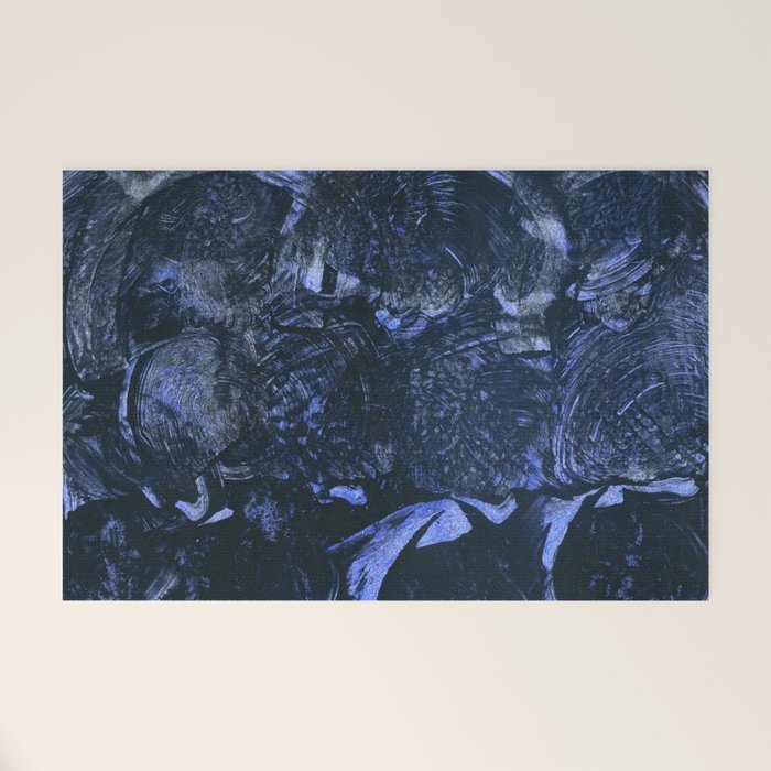 Water - Abstract Watercolor and Ink Welcome Mat Gallery Image 1