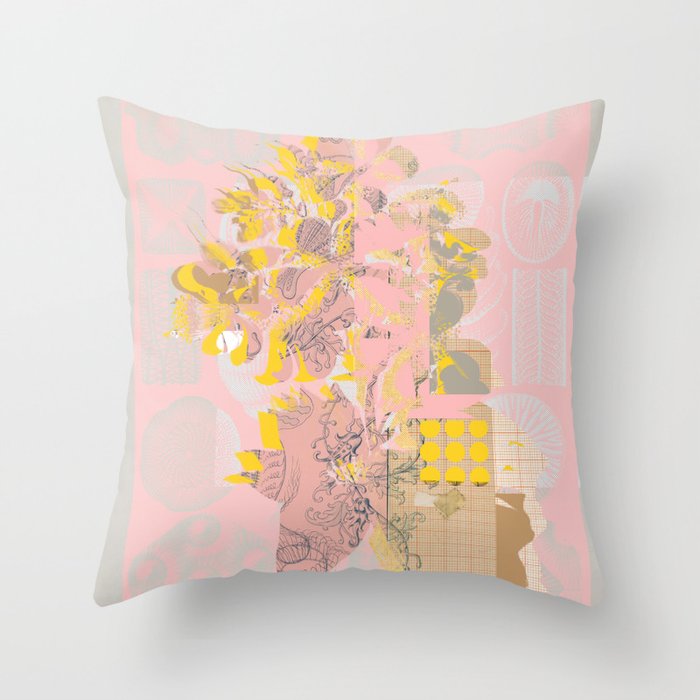 the first plant · tuesday mix mit resten Throw Pillow Gallery Image 6