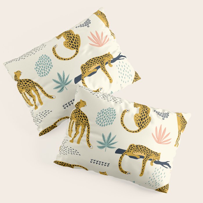 Abstract jaguar leopard memphis cute pattern Pillow Sham Gallery Image 3