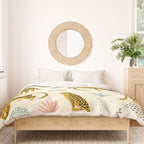 Abstract jaguar leopard memphis cute pattern Duvet Cover Gallery Image 3