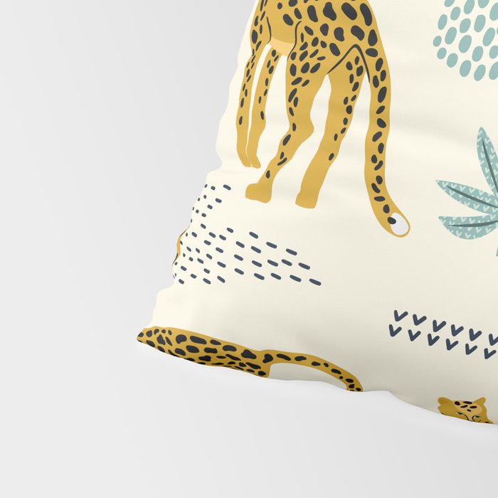 Abstract jaguar leopard memphis cute pattern Pillow Sham Gallery Image 4