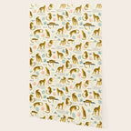 Abstract jaguar leopard memphis cute pattern Wallpaper Gallery Image 2