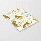 Abstract jaguar leopard memphis cute pattern Notebook Gallery Image 3
