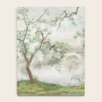 Chinoiserie Cherry Blossom Pagoda Zen Garden Landscape Notebook Gallery Image 4